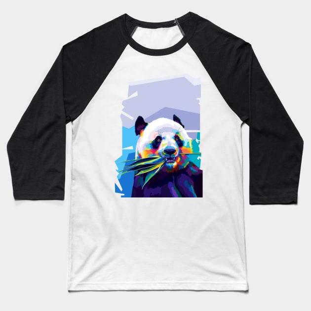 Panda Wpap Art Baseball T-Shirt by SiksisArt